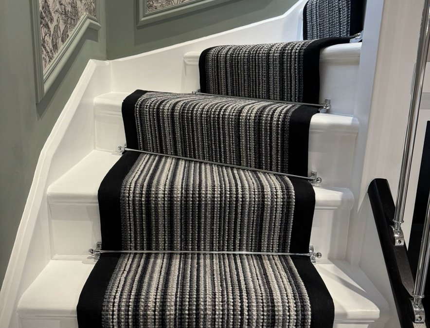Discover the Africa Collection by Elements London. Luxury mothproof wool carpet in bold striped styles. Ideal for living rooms, bedrooms, stair runners, and commercial use.
